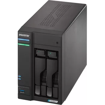 Asustor LOCKERSTOR 2 Gen2 (AS6702T) NAS Sobremesa Intel® Celeron® N5105 4 GB DDR4 0 TB ADM Negro