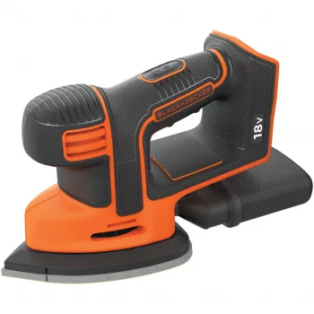 Lijadora de detalle Black & Decker BDCDS18N, inalámbrica 18V Li-Ion 1,5 Ah, 12.000 rpm, negro/naranja