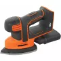 Lijadora delta a batería Black & Decker BDCDS18N 18 V, sin batería ni cargador, naranja/negro