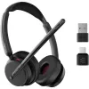 Epos Impact 500, Auricular binaural (ambos oídos), Bluetooth ANC, certificado MS Teams, incl. Dongle USB-C con adaptador USB-A