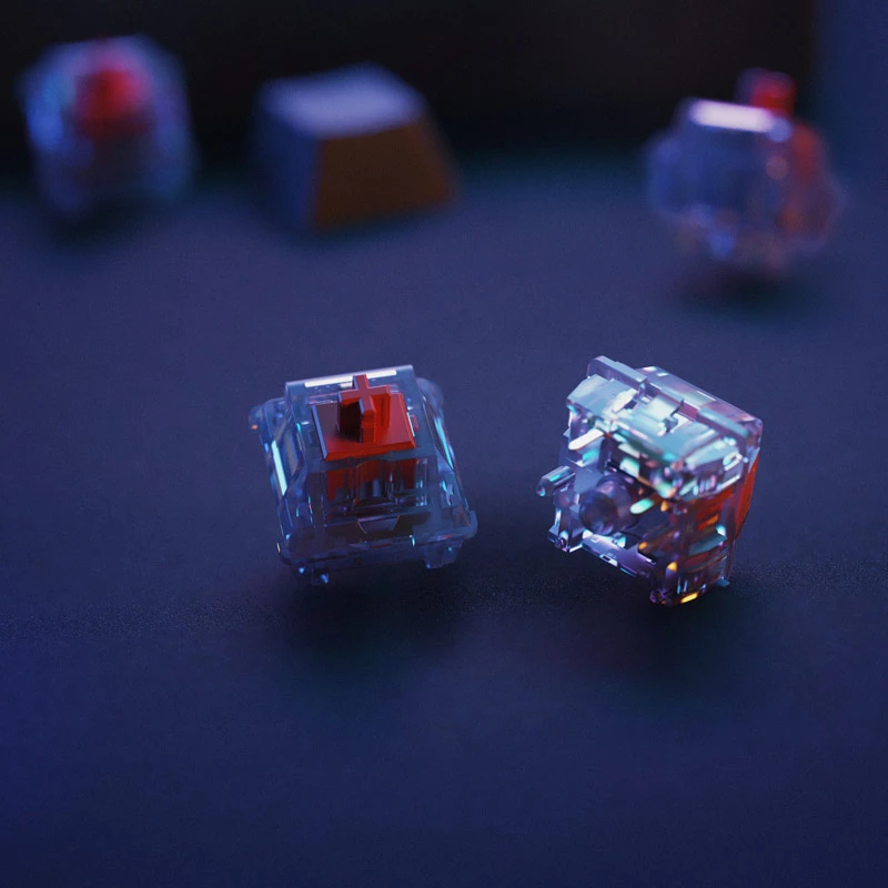 Interruptores mecánicos para teclado Aptel Glorious Fox Forge (prelubricados), pack de 36