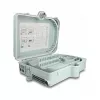 Caja de distribución de fibra óptica DeLOCK 24 puertos IP65 impermeable gris
