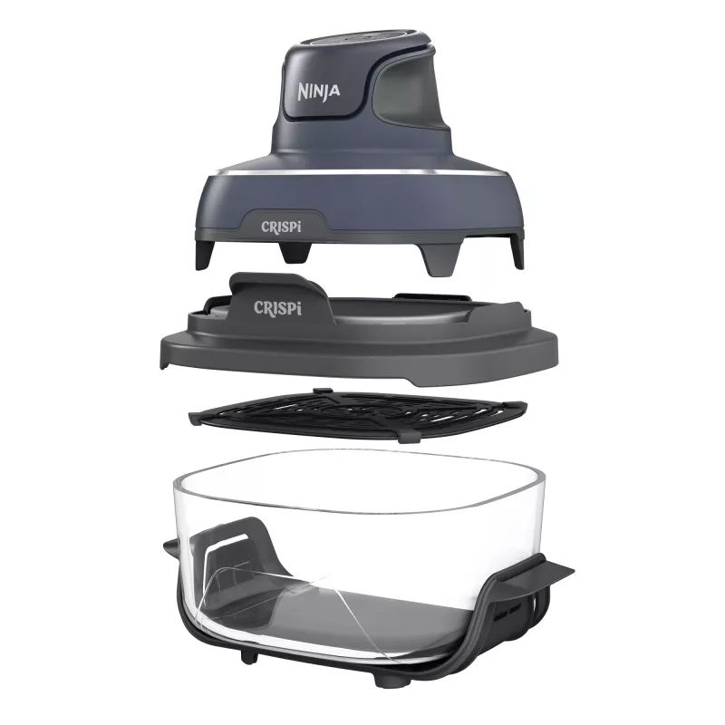 Ninja CRISPi Single 3,8 L 1700 W freidora de aire azul, gris, transparente