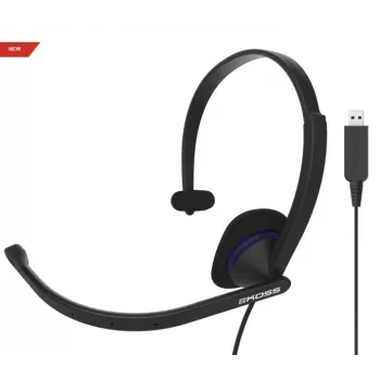 Koss | auriculares | CS195 USB | con cable | on-ear | micrófono | negro