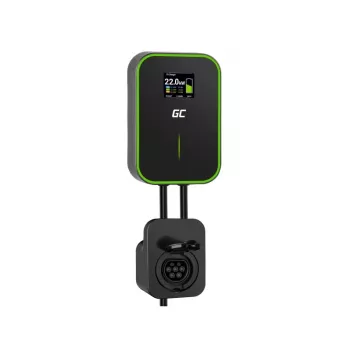 GREEN CELL WALLBOX EV POWERBOX 22KW CON TOMA DE CORRIENTE Y RFID