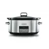 Olla de cocción lenta Crock-Pot CSC063X 7,5 L, 320 W, carcasa de acero inoxidable, recipiente de cerámica extraíble