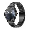 Smartwatch Colmi L28 con caja negra y correa de acero inoxidable negra