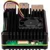 Joy-IT Armor Case BLOCK ACTIVE carcasa SBC compatible con placas de desarrollo Raspberry Pi (RB-AlucaseP5-07FAN)