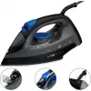 Plancha CLATRONIC DB 3703 — plancha en seco y con vapor, suela de acero inoxidable, 1800 W, negro/gris