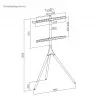 Soporte SBOX FS-1246F inclinable 45–65°, carga 32 kg, plataforma 600×400 mm