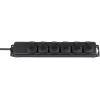 Regleta de enchufes IP44 6 tomas negro 2 m H07RN-F 3G1,5 (1159970)