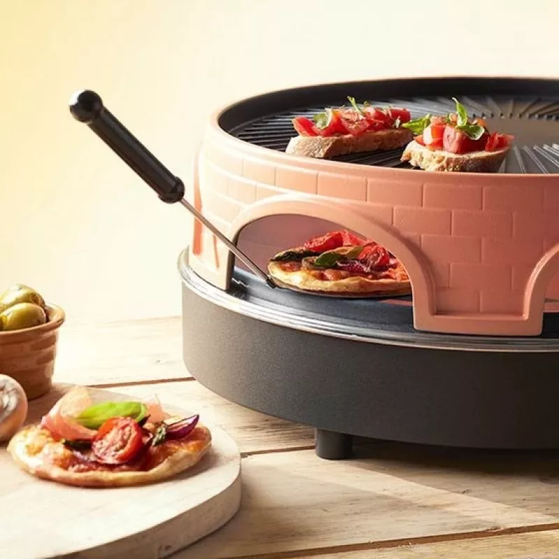 Emerio PO-113255.4 Grill de raclette 1500 W Negro, Marrón
