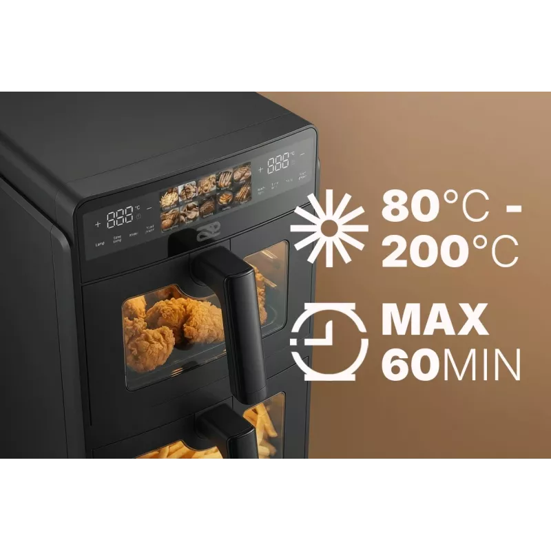 Freidora de aire vertical de doble cesta PROMIS FRP1560