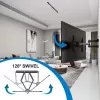 Soporte de pared de exterior Manhattan para televisores y monitores, totalmente articulado, para pantallas de 37-65 inch, VESA 200x200-600x400 mm, hasta 50 kg, resistente a la intemperie, negro