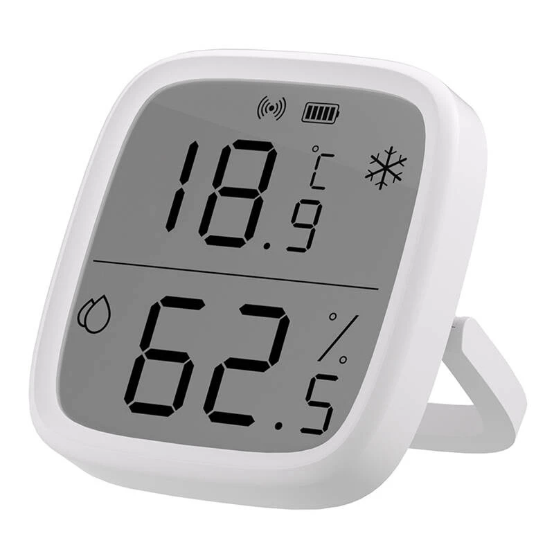 Sensor de temperatura y humedad interior Sonoff ZigBee SNZB-02D inalámbrico pila CR2450