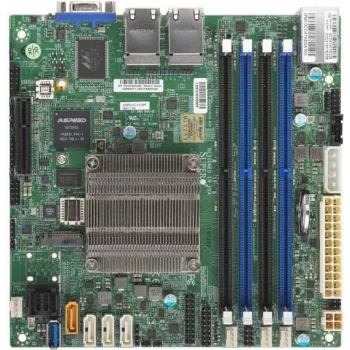 SUPERMICRO A2SDi-4C-HLN4F - Placa base - Mini-ITX - Intel Atom C3558 - USB 3.0 - 4 x Gigabit LAN - Gráficos integrados - BULK