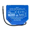 Relé inteligente Shelly Qubino Wave 1, 1 canal, empotrable, Z-Wave, 16 A, 110–240 V AC / 24–48 V DC, plástico, azul