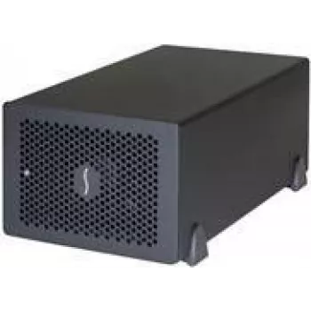 Sonnet Thunderbolt PCIe Expansion Chassis Echo Express SE IIIe — con cable, negro, aluminio