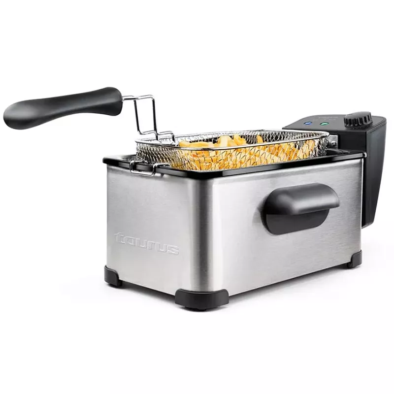 Freidora Taurus Fry 3 Single – capacidad 3 L, 2000 W, acero inoxidable, termostato regulable 150–190 °C