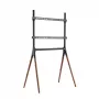 LogiLink BP0078 soporte de suelo para TV, 49-70 pulgadas, 4 patas de madera de nogal, 40 kg, negro