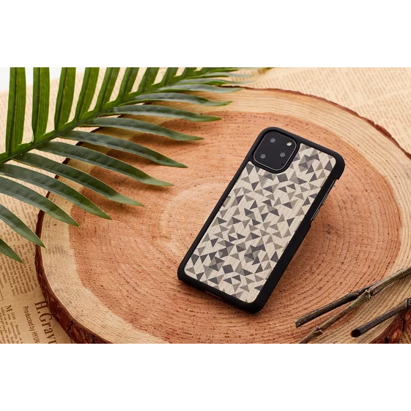 Funda para móvil man and wood para iPhone 11 Pro Max — negro diseño mono-triángulo