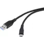 Cable USB USB 3.2 Gen1 3.0 3.1 conector macho USB-C 1,00 m negro (RF-4995172)