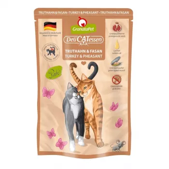 GRANATAPET DeliCATessen pavo y faisán - comida húmeda para gatos - 85 g