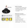 Synergy 21 lámpara LED colgante proyector UFO 200W para industria/almacenes blanco frío 90