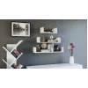 Topeshop MOBI 3P BIEL Estante flotante Montaje en pared Tablero de partículas, Blanco