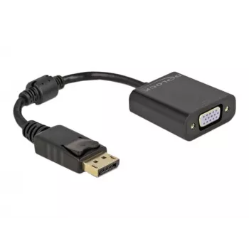 Adaptador DisplayPort 1.2 conector macho a conector hembra VGA DeLOCK 61006