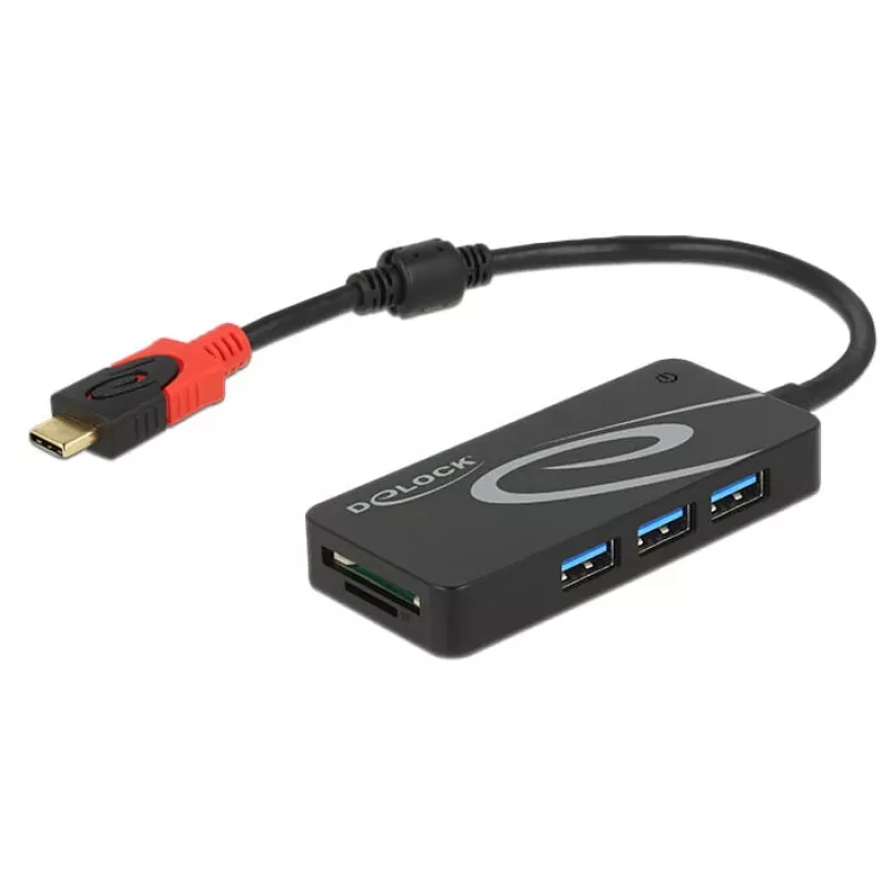 Hub USB DeLOCK USB 3.0 Type-C 3 puertos