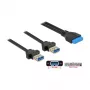 Cable USB DeLOCK 85244 0,8 m negro