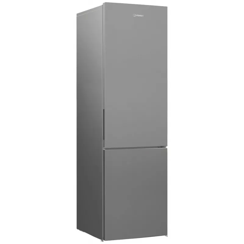 Frigorífico INDESIT | INKS 1401 S4E1 | Clase de eficiencia energética E | Independiente | Combi | Altura 202,5 cm | Capacidad útil frigorífico 266 L | Capacidad útil congelador 120 L | 38 dB | Plata