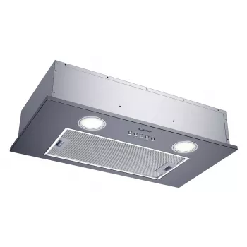 Campana extractora integrable CANDY CBG625/1X, 520 mm de ancho, 207 m³/h, filtro de carbón, control giratorio, plateado