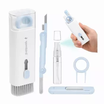 Gembird Kit de limpieza universal portátil 7 en 1 - blanco