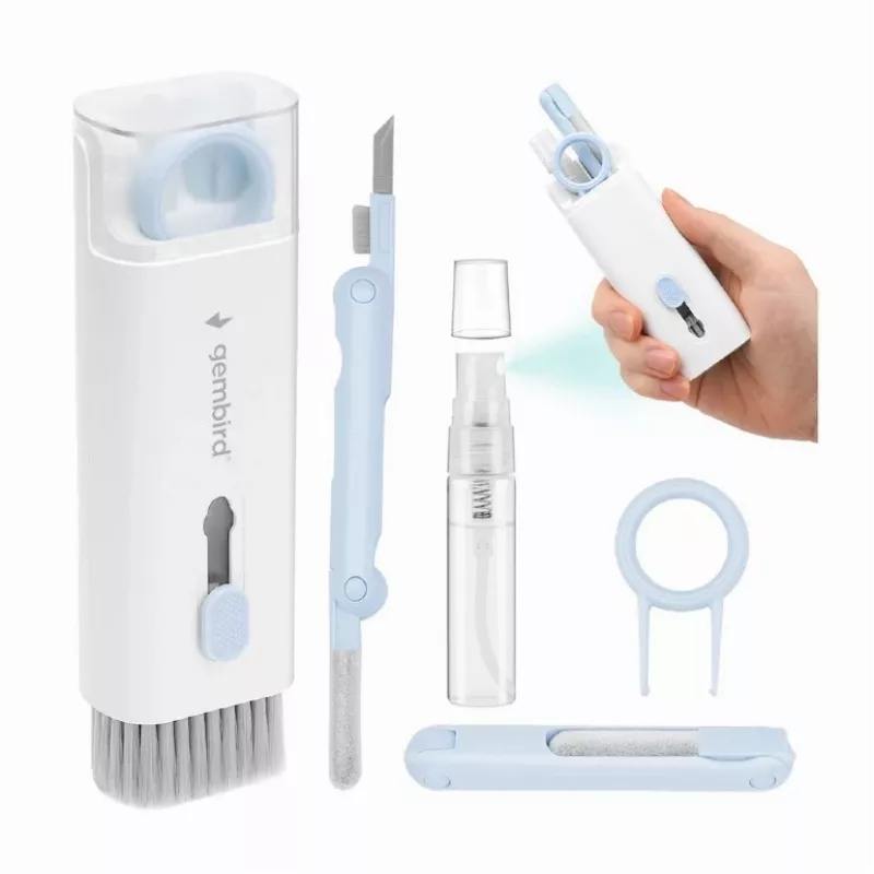 Gembird Kit de limpieza universal portátil 7 en 1 - blanco