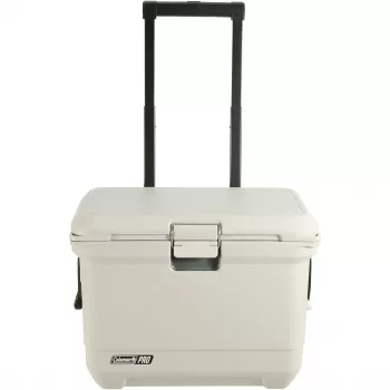 Nevera portátil con ruedas Coleman Pro 55QT blanca 52L 120h