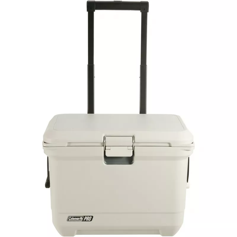 Nevera portátil con ruedas Coleman Pro 55QT blanca 52L 120h