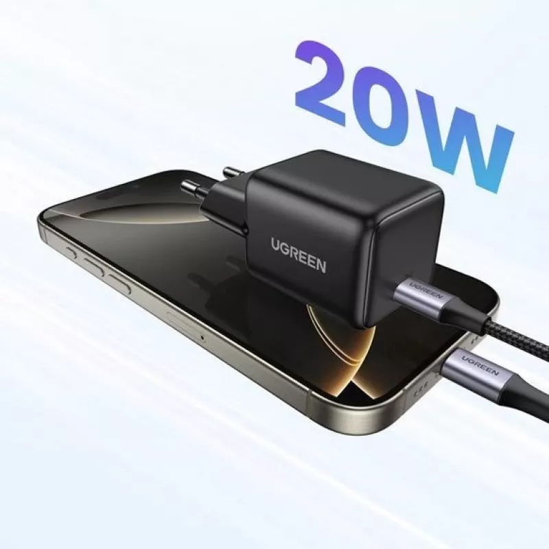 Fuente de alimentación UGREEN X512 20W GAN 1X USB-C - negra