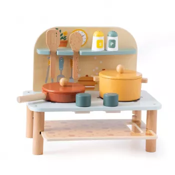 Cocina de juguete PROMIS KD08 set de minicocina compacta, multicolor, a partir de 3 años