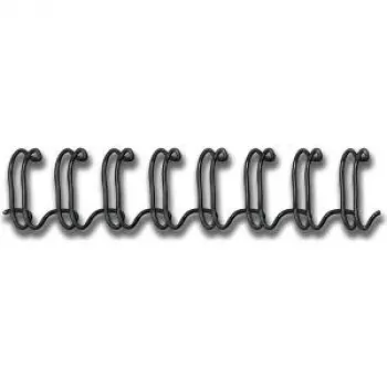 Fellowes – Alambre de encuadernación – 12 mm – 297 mm – 34 anillas – A4 (210 x 297 mm) – 100 hojas – Negro – 100 uds. (53273)
