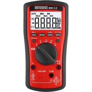 Benning MM 2-2 multímetro digital de mano CAT II 1000 V, CAT III 600 V, CAT IV 300 V visualización (cuentas): 6000 (044692)