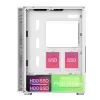 Caja de PC Montech X3 GLASS torre Midi blanca
