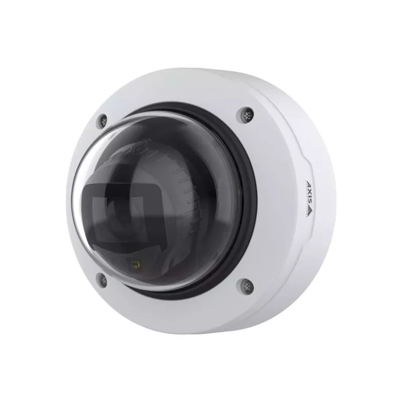 Cámara domo IP Axis P3277-LV, 5 MP, ángulo de visión horizontal de 104°, CMOS, IR de hasta 40 m, para interior y exterior, montaje en techo/pared, antivandálica, día/noche