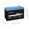 Batería LiFePO4 Litio Hierro Fosfato 12.8V 9Ah 115.2Wh