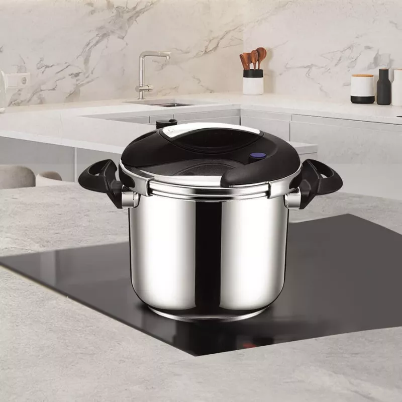 Olla a presión Maestro MR-2901, 6 L, 22 cm, plateada, 80 kPa