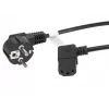 Cable de alimentación LANBERG CA-C13C-12CC-0018-BK, 2 m, conector hembra C13 a CEE7/7, negro, C13 en ángulo