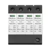 Protector contra sobretensiones QOLTEC 52588 AC 4P 420V T2 C — pararrayos AC de 4 polos, 420 V, Tipo 2