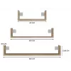 Topeshop MOBI 3P SONOMA Estante flotante Montaje en pared Tablero de partículas Roble