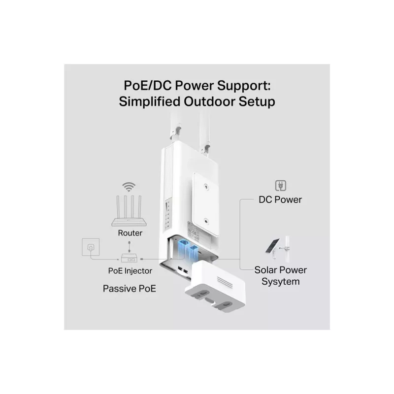 Router WiFi exterior TP‑LINK Archer MR402‑Outdoor 4G AC1200 Doble banda